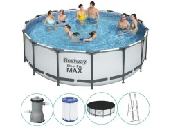 Bestway Aufstellpools-Steel Pro Max Ø457 cm Pool mit Zubehör