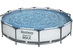 Bestway Aufstellpools-Steel Pro Max 366 cm Schwimmbecken mit Pumpe