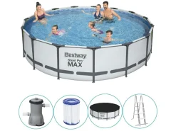 Bestway Aufstellpools-Steel Pro Max Ø457 Pool mit Zubehör