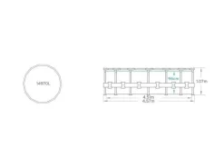 Bestway Aufstellpools-Steel Pro Max Ø457 Pool mit Zubehör