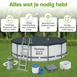 Bestway Aufstellpools^steel pro max 427x107cm pool – 5-teilig