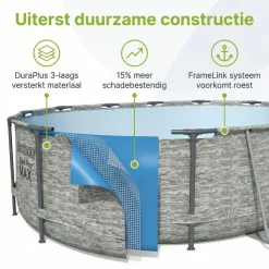 Bestway Aufstellpools^Steel Pro MAX 488x122cm Pool – 5-teilig