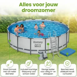 Bestway Aufstellpools^steel pro max 488x122cm pool – 5-teilig