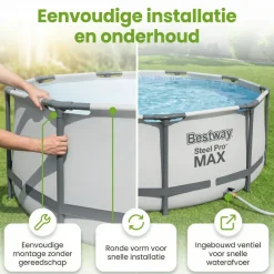 Bestway Aufstellpools-steel pro max 549x122cm pool – 5-teilig