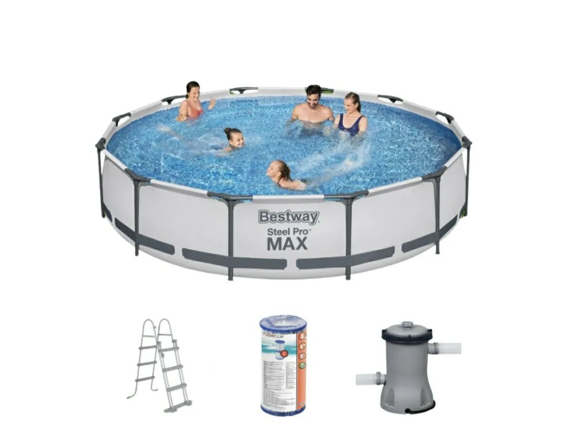 Bestway Aufstellpools-steel pro max 366x100cm pool – 4-teilig