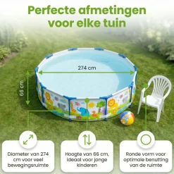 Bestway Aufstellpools-Steel Pro 274x66cm Pool - Tiere