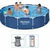 Bestway steel pro 396x84cm pool – 3-teilig< Aufstellpools