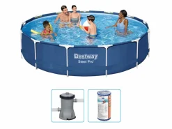 Bestway steel pro 396x84cm pool – 3-teilig< Aufstellpools