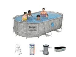 Bestway Aufstellpools-Swim Vista 427x250x100cm Pool – 5-teilig