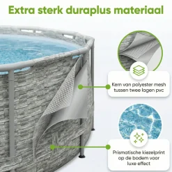 Bestway Aufstellpools-Swim Vista 427x250x100cm Pool – 5-teilig