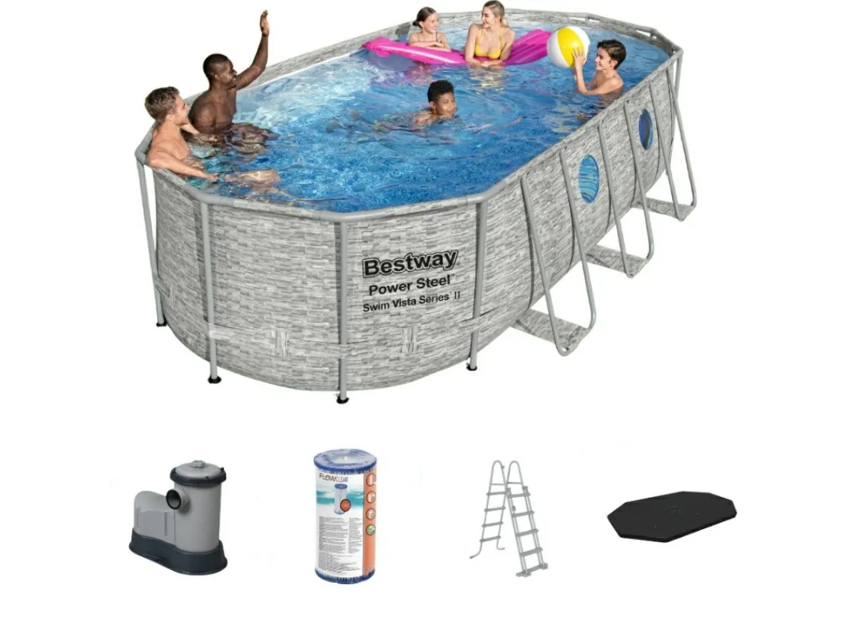 Bestway Swim Vista 549x274x122cm Pool – 5-teilig< Aufstellpools