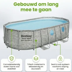Bestway Swim Vista 549x274x122cm Pool – 5-teilig< Aufstellpools