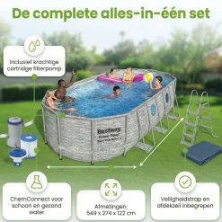 Bestway Swim Vista 549x274x122cm Pool – 5-teilig< Aufstellpools