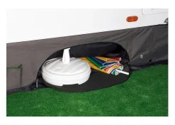 Bo-Camp Bodenschürzen-- Caravan-Lüftungsleiste - Deluxe universal - Grau