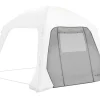 Bo-Camp Partyzelt Seitenwände^Air Gazebo Seitenwand mit Fenster und Tür