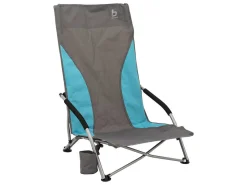 Bo-Camp Compact Hoch Strandstuhl - Blue/Grey< Strandstühle