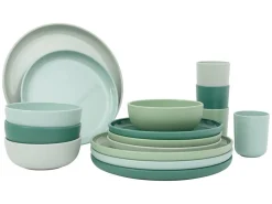 Bo-Camp Geschirrsets^Dune RPET 16-Teilig Geschirrset - Green