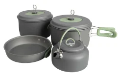 Bo-Camp Explorer XL 4-teiliges Topfset mit Teekessel< Töpfe & Pfannen