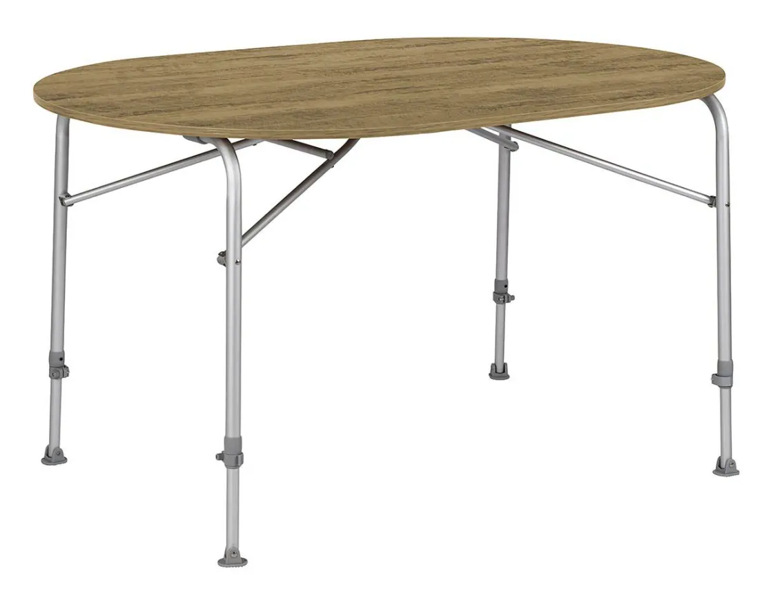 Bo-Camp Höhenverstellbare Campingtische^Feder oval 130 x 90 Tisch
