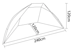 Bo-Camp Windschutz^grau blaue Windschutzscheibe