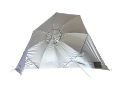 Bo-Camp Grey Strandsonnenschirm mit Seitenwänden< Sonnenschirme