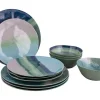 Bo-Camp Geschirrsets-Halo Blue/Green Geschirrset - 12-teilig