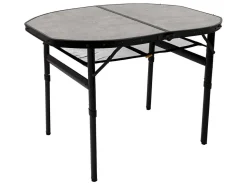 Bo-Camp Campingtische Klappbar|Höhenverstellbare Campingtische-Industrial Northgate Tisch - 100 x 70 cm