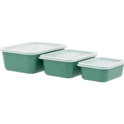 Bo-Camp Schüssel & Schalen-RPET Aufbewahrungsdosen - Set von 3