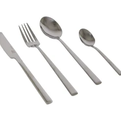 Bo-Camp Besteck-silbernes 4-Personen Besteckset