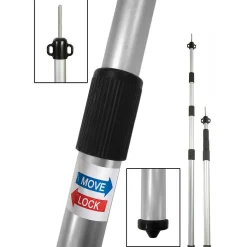 Bo-Camp Teppiche|Teppiche^Tarp und Zeltstange 4-teilig 230 cm