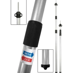 Bo-Camp Zeltstangen|Zeltstangen^Teleskop Tarp/Zeltstange - 102-260 cm