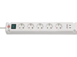 Brennenstuhl Schuko Steckdosen^Bremounta Steckdosenleiste mit 2 USB-C Ladesteckdosen - White