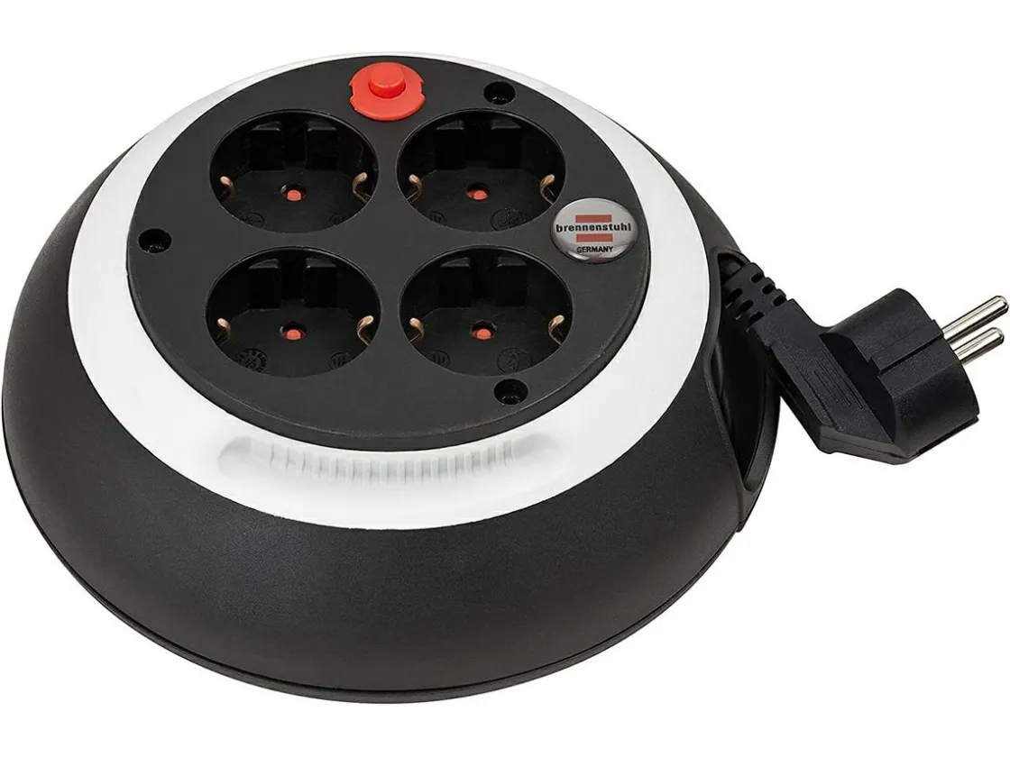 Brennenstuhl Schuko Kabeltrommel^Comfort-Line 4-fach Kabeltrommel