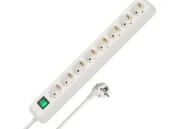 Brennenstuhl Schuko Steckdosen-Eco-Line 8-fach Steckdose mit Schalter