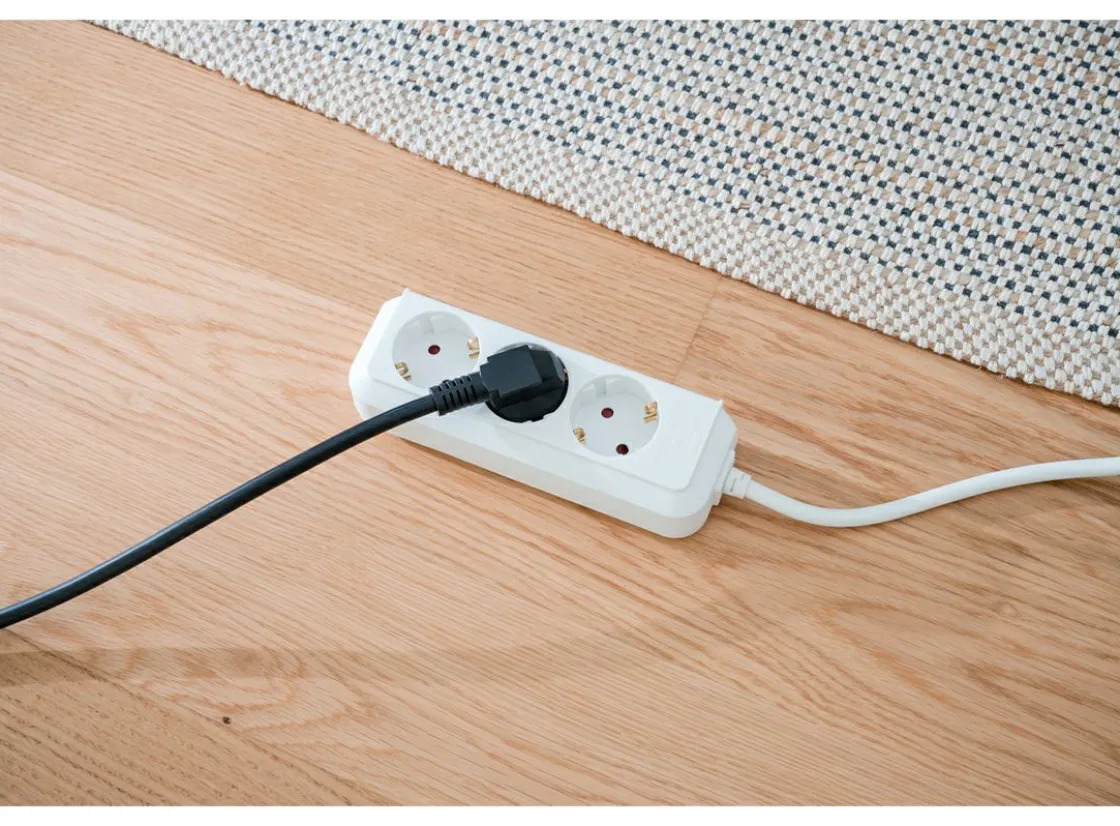 Brennenstuhl Schuko Steckdosen-Eco-Line 3-fach Steckdose - 3 Meter
