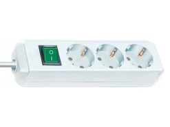 Brennenstuhl Schuko Steckdosen-Eco-Line 3-fach Steckdose mit Schalter