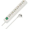 Brennenstuhl Schuko Steckdosen^Eco-Line 6-fach Steckdose mit Schalter