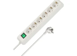 Brennenstuhl Schuko Steckdosen^Eco-Line 6-fach Steckdose mit Schalter