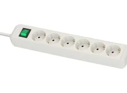 Brennenstuhl Schuko Steckdosen^Eco-Line 6-fach Steckdose mit Schalter