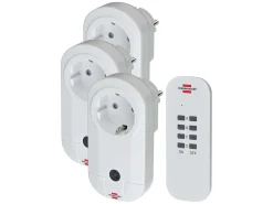 Brennenstuhl Elektro Zubehör|Schuko Stecker^Radiografisch schaltbares Steckdosenset für innen