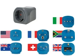 Brennenstuhl Reisestecker-Set - Geeignet für 7 Länder< Schuko Stecker