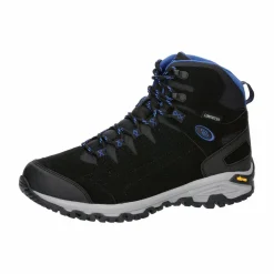 Brütting Mount Shasta High schwarz mit blauen Wanderstiefeln< Wanderschuhe