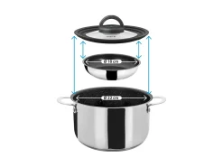 Brunner Academy Vacum Topfset - Ø 22 cm< Töpfe & Pfannen