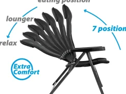 Brunner Campingstühle Mit Verstellbarer Rückenlehne|Klappstühle^Aravel Vitachic M Klappstuhl - Antracite