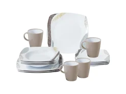 Brunner Khadì 16-teiliges Melamin-Set – Mehrfarbig< Geschirrsets