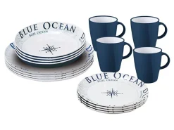 Brunner Geschirrsets^lunch Box Blue ocean 16-teiliges Geschirrset