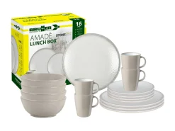 Brunner Geschirrsets-Lunchbox Amadè 16-teiliges Geschirrset - Creme