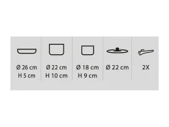 Brunner Töpfe & Pfannen^Pirate Spacemaster Topfset - Ø26 cm