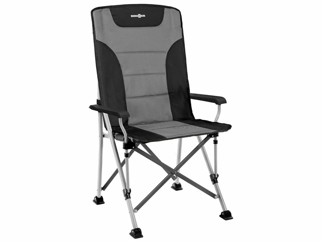 Brunner Campingstühle Mit Verstellbarer Rückenlehne|Faltstühle-Raptor Highback Faltstuhl - Grey