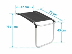 Brunner Skye Fußhocker - Black< Beinauflagen